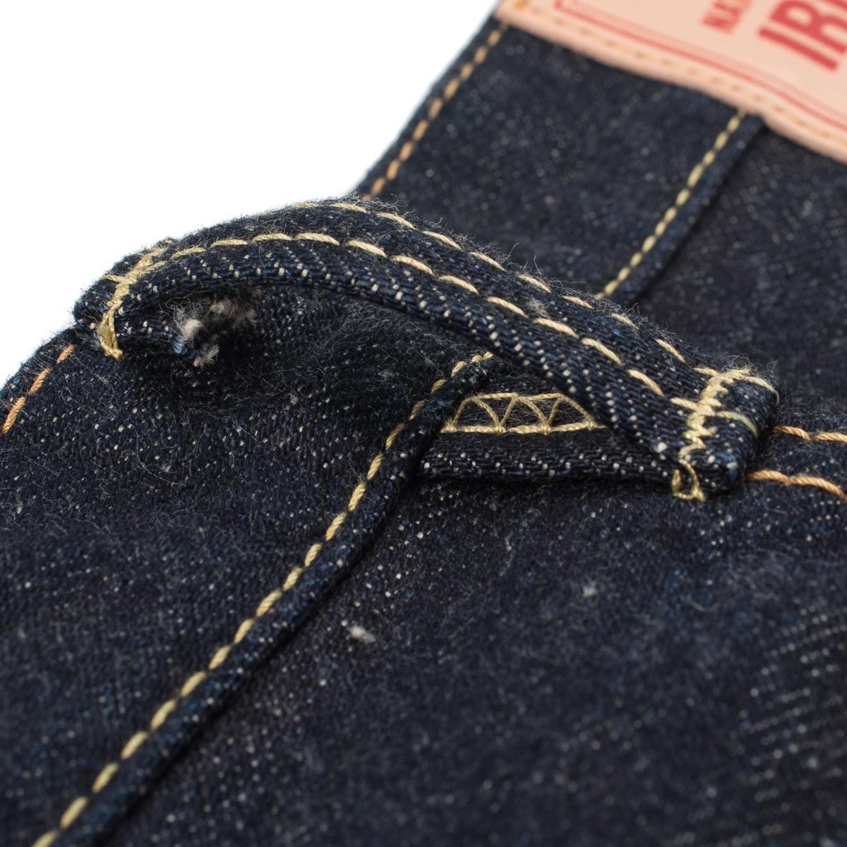 IH-777N - 17oz Selvedge Denim Slim Tapered Cut Jeans - Natural Indigo - Image 10