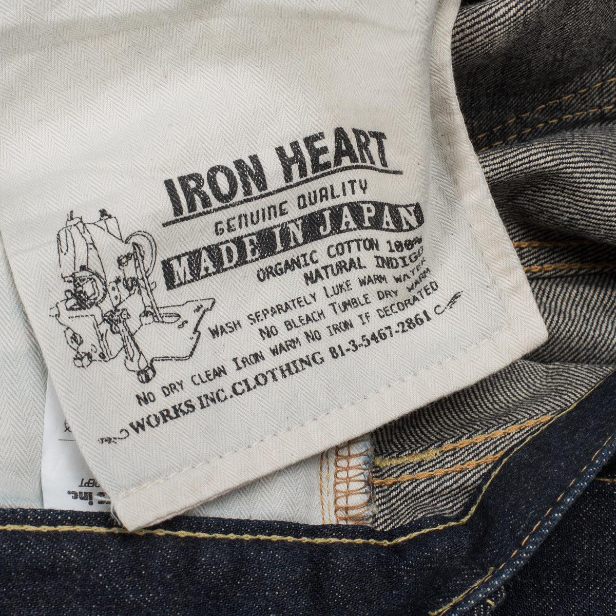 IH-777N - 17oz Selvedge Denim Slim Tapered Cut Jeans - Natural Indigo - Image 11