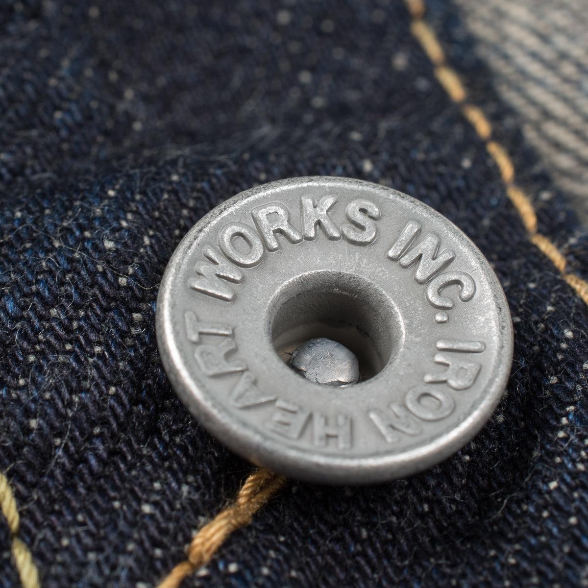 IH-777N - 17oz Selvedge Denim Slim Tapered Cut Jeans - Natural Indigo - Image 12