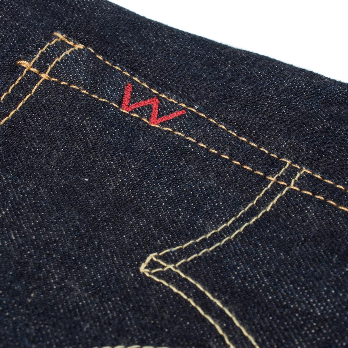 IH-777N - 17oz Selvedge Denim Slim Tapered Cut Jeans - Natural Indigo - Image 14