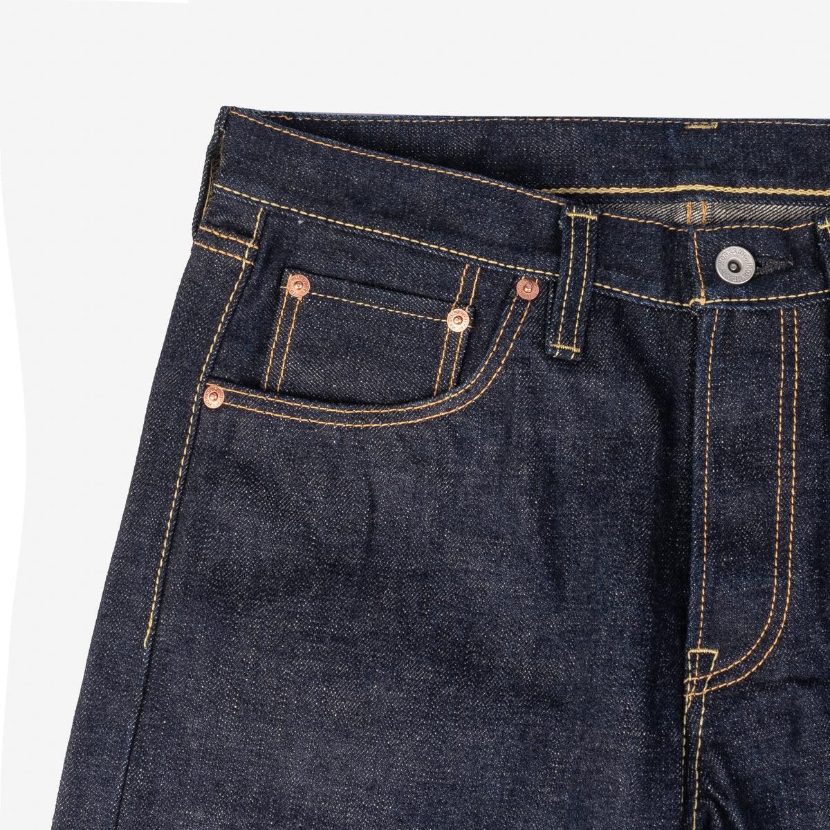 IH-777S-18 - 18oz Vintage Selvedge Denim Slim Tapered Cut Jeans - Indigo - Image 11