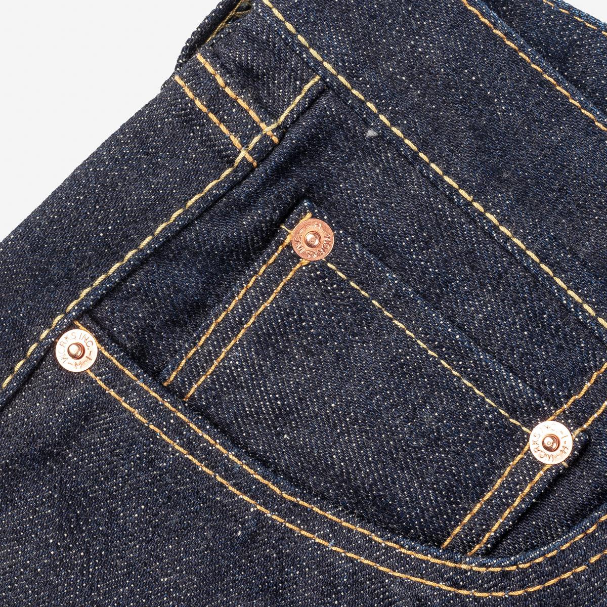 IH-777S-18 - 18oz Vintage Selvedge Denim Slim Tapered Cut Jeans - Indigo - Image 12