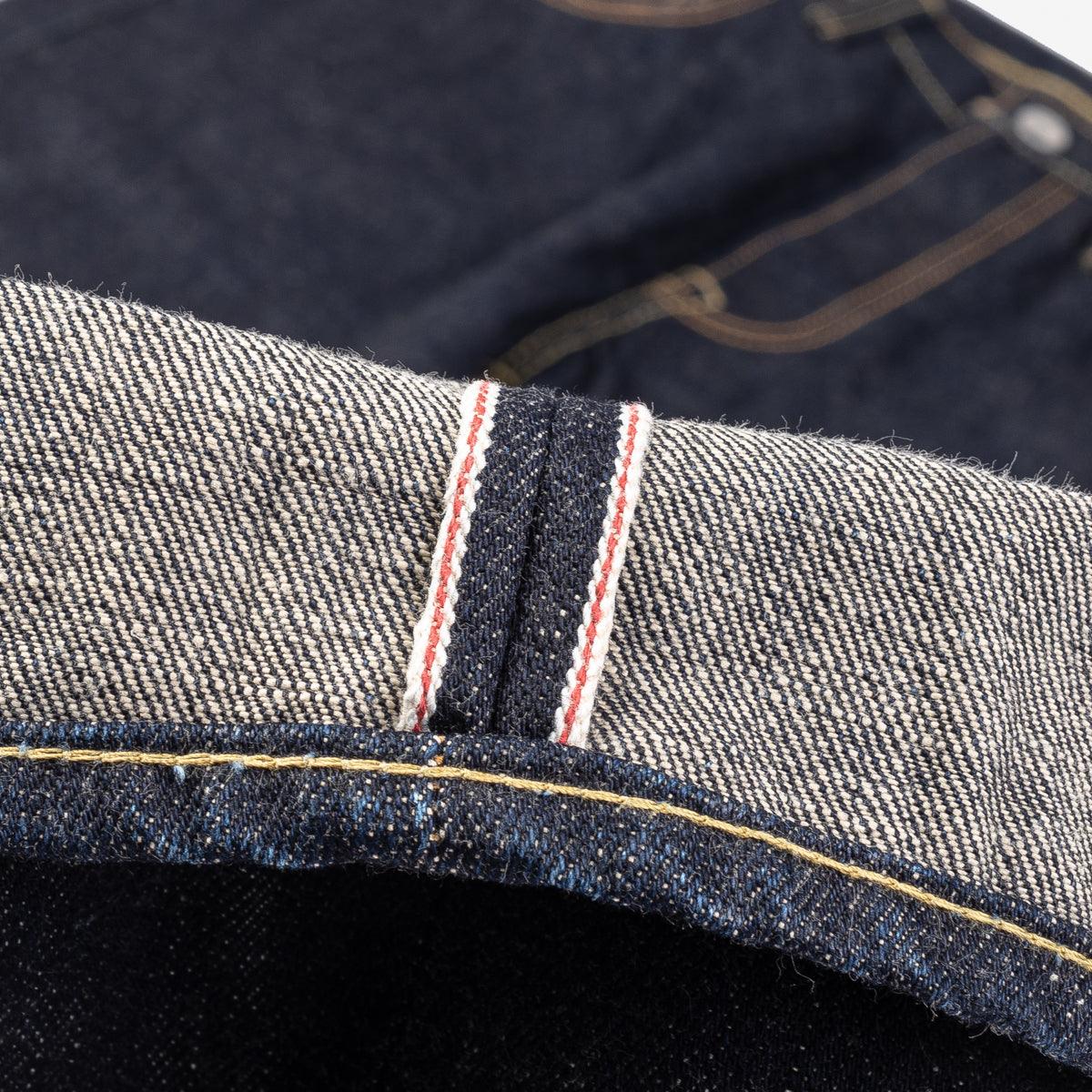 IH-777S-18 - 18oz Vintage Selvedge Denim Slim Tapered Cut Jeans - Indigo - Image 13