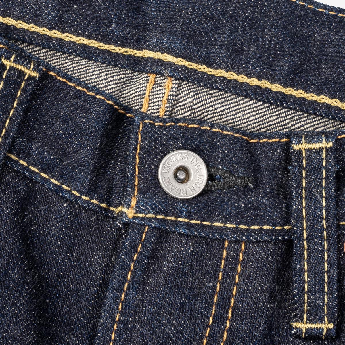 IH-777S-18 - 18oz Vintage Selvedge Denim Slim Tapered Cut Jeans - Indigo - Image 14