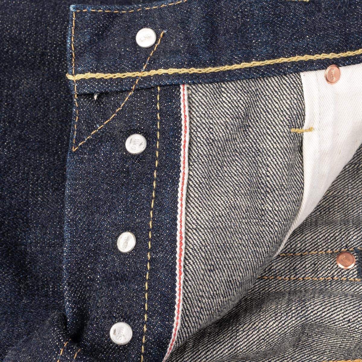 IH-777S-18 - 18oz Vintage Selvedge Denim Slim Tapered Cut Jeans - Indigo - Image 15