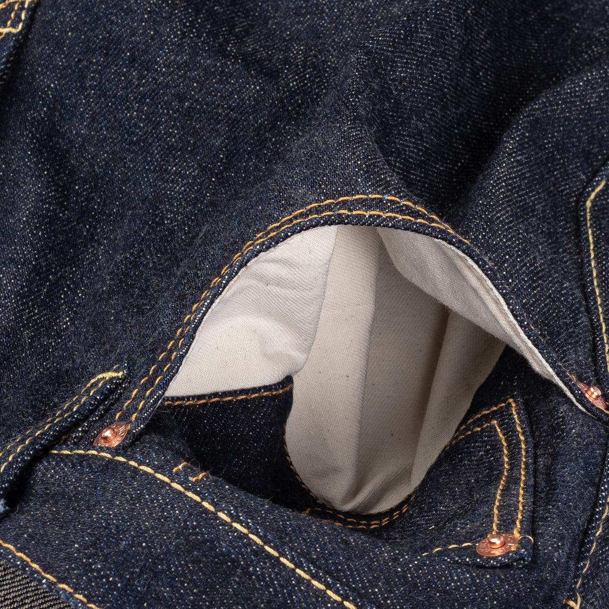 IH-777S-18 - 18oz Vintage Selvedge Denim Slim Tapered Cut Jeans - Indigo - Image 16