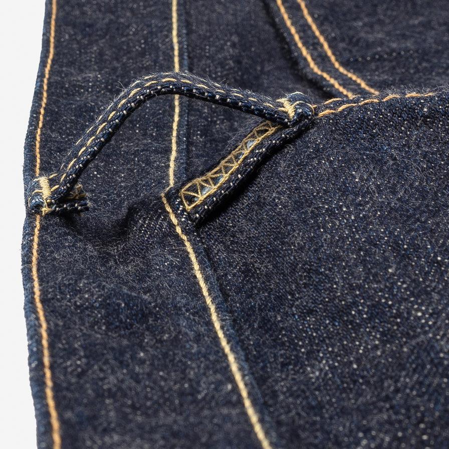 IH-777S-18 - 18oz Vintage Selvedge Denim Slim Tapered Cut Jeans - Indigo - Image 9