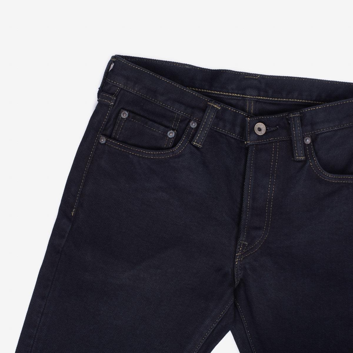 IH-777S-21OD - 21oz Selvedge Denim Slim Tapered Cut Jeans - Indigo Overdyed Black - Image 6