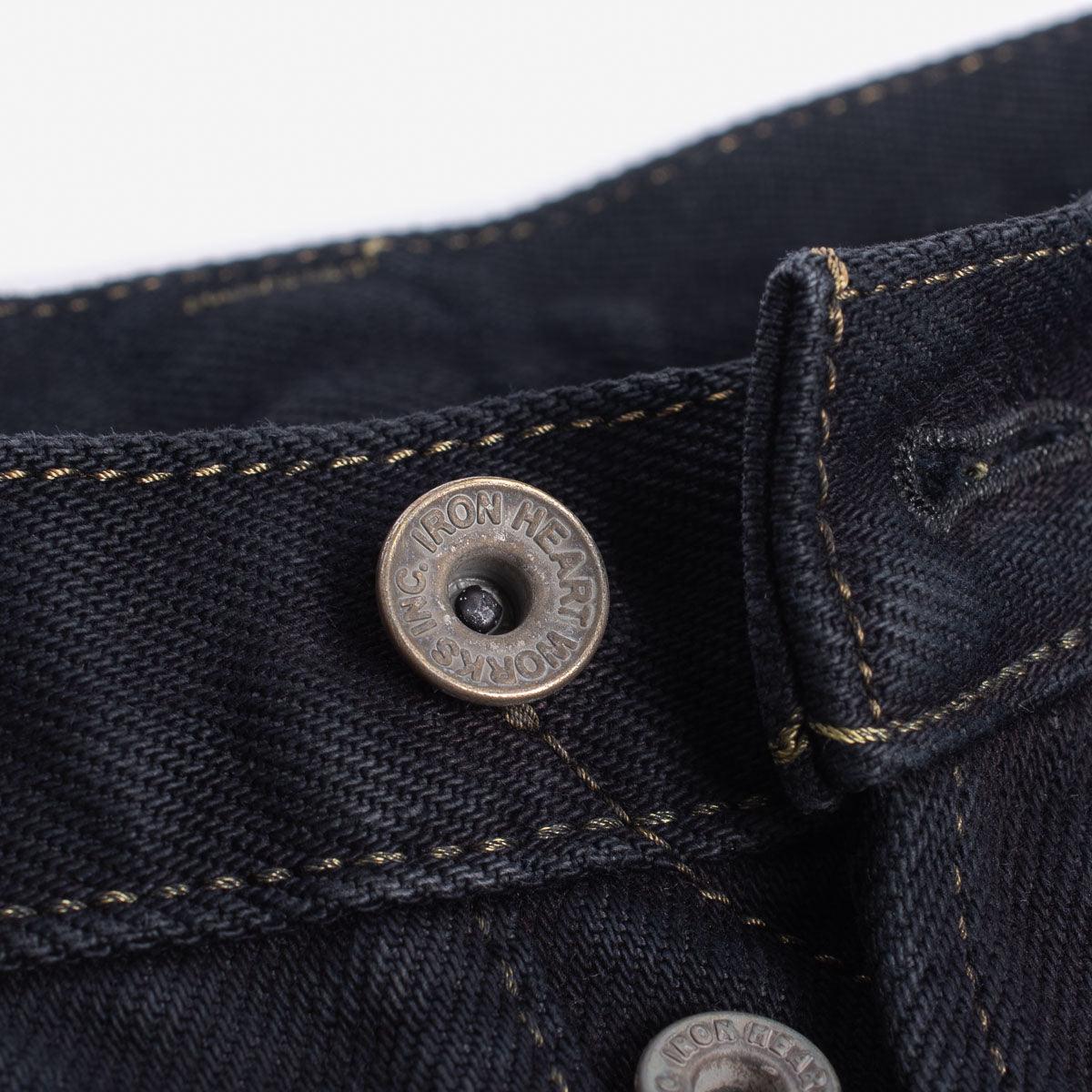 IH-777S-21OD - 21oz Selvedge Denim Slim Tapered Cut Jeans - Indigo Overdyed Black - Image 7