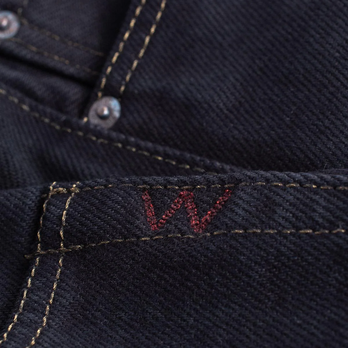 IH-777S-21OD - 21oz Selvedge Denim Slim Tapered Cut Jeans - Indigo Overdyed Black - Image 9