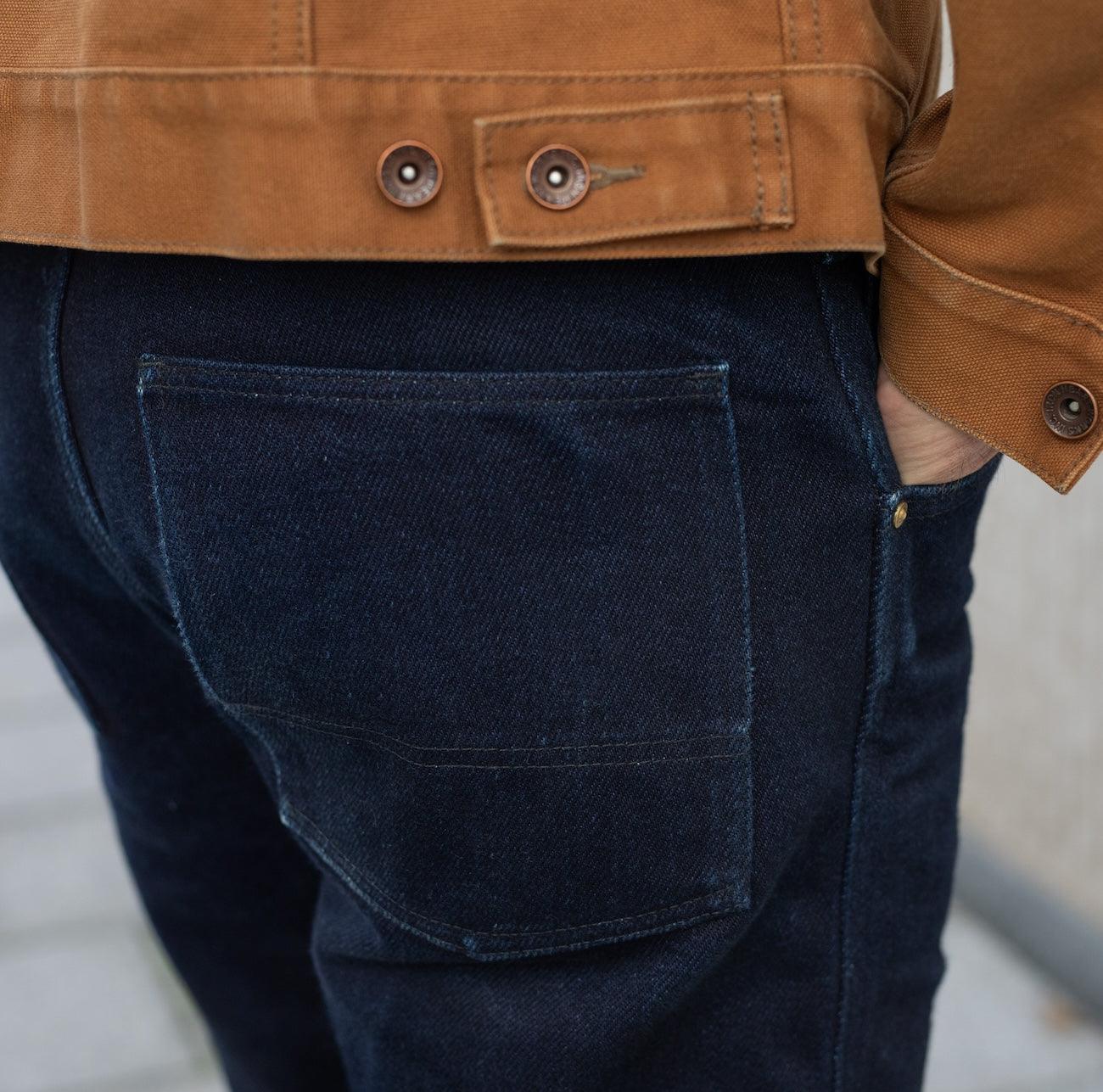 IH-829-IND - 21oz Serge Work Pants - Indigo - Image 3