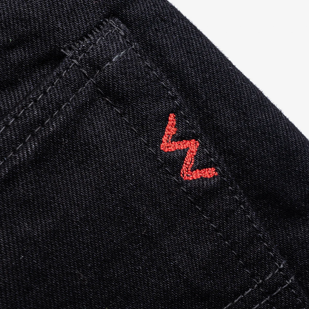 IH-888S-142BB - 14oz Selvedge Denim Medium/High Rise Tapered Jeans - Black/Black - Image 15
