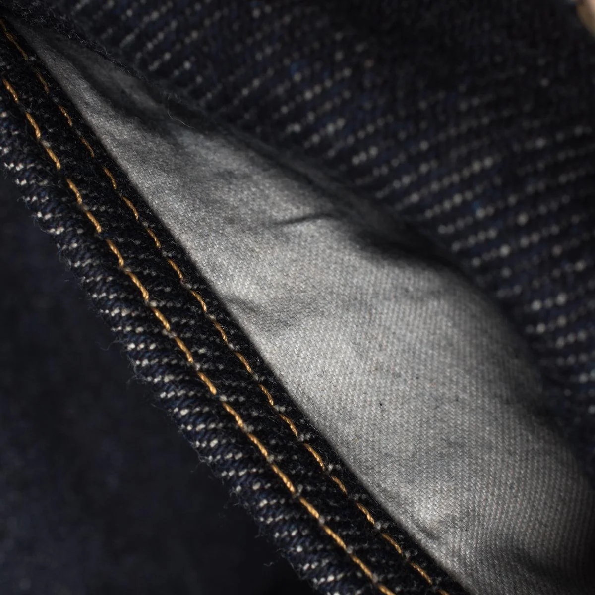 IH-888S-21 - 21oz Selvedge Denim Medium/High Rise Tapered Cut Jeans - Indigo - Image 11
