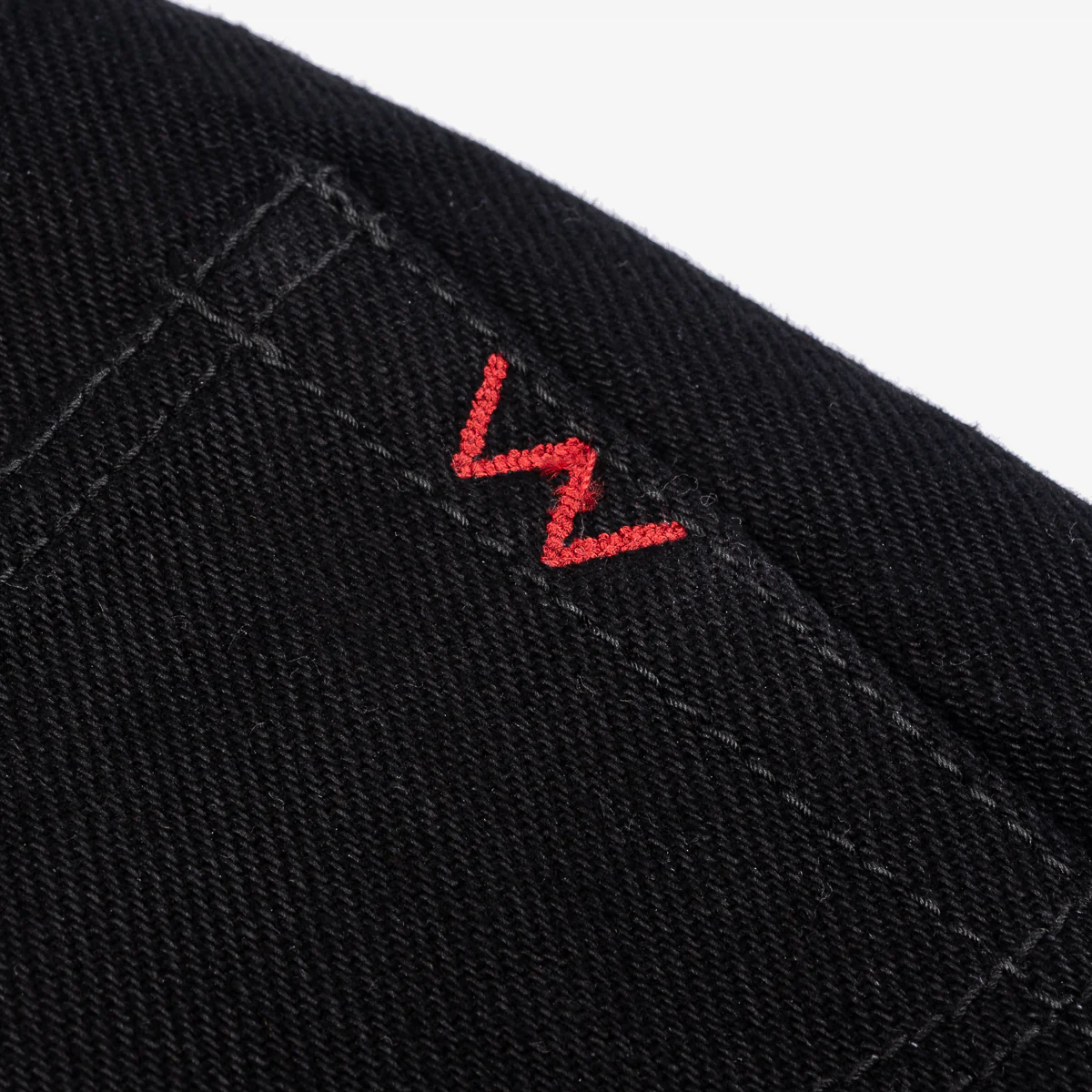 IH-888S-SBG - 21oz Selvedge Denim Medium/High Rise Tapered Jeans - Superblack (Fades To Grey) - Image 7