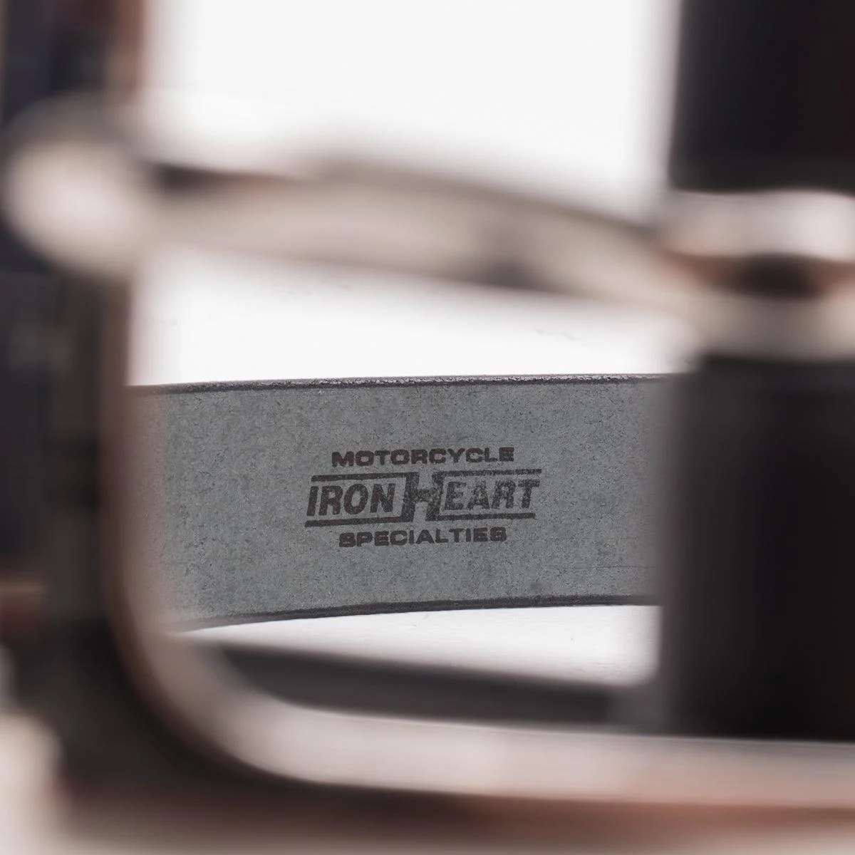 IHB-08-BLK - Heavy Duty "Tochigi" Leather Belt With Nickel Plated Garrison Buckle - Black - Image 7