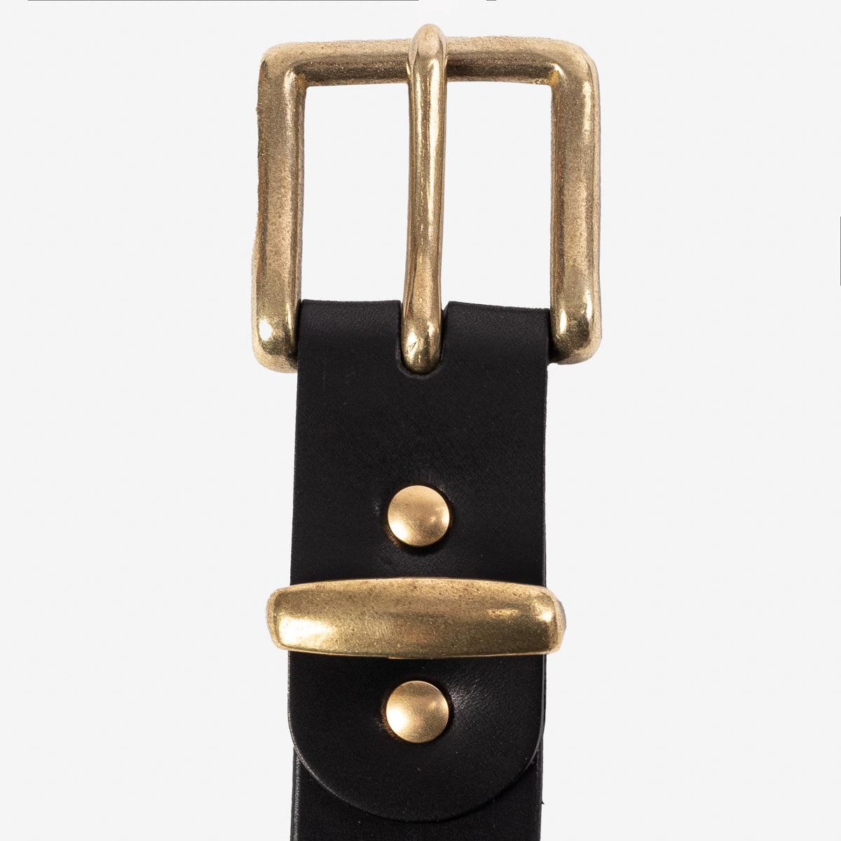 IHB-10-BLK - Heavy Duty "Tochigi" Leather Belt - Black - Image 5