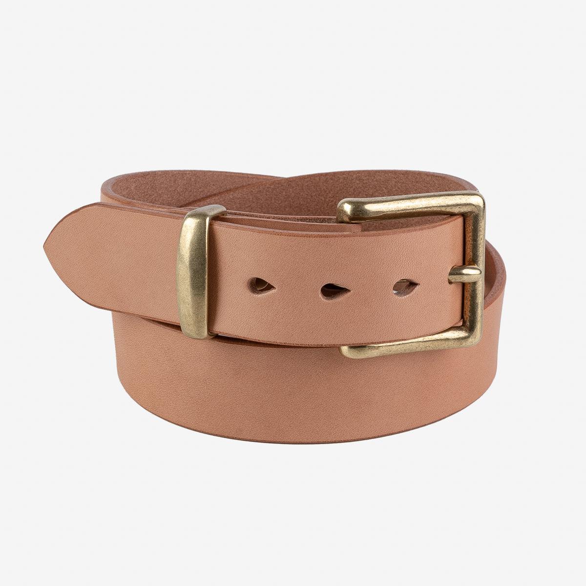 IHB-10-NAT - Heavy Duty "Tochigi" Leather Belt Natural