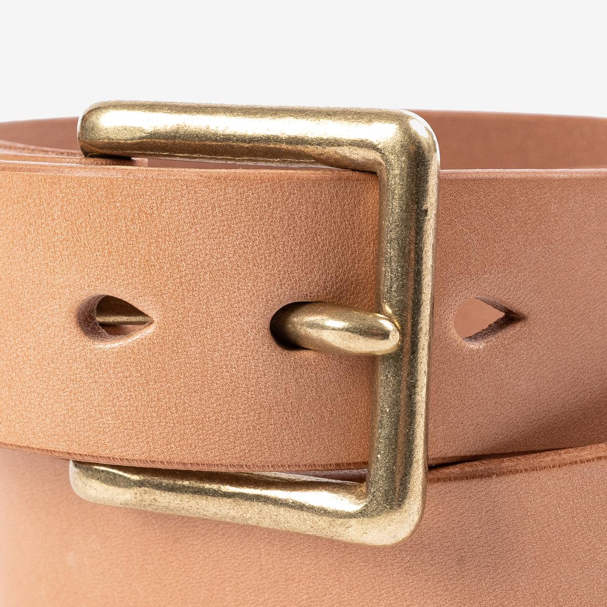 IHB-10-NAT - Heavy Duty "Tochigi" Leather Belt Natural - Image 3