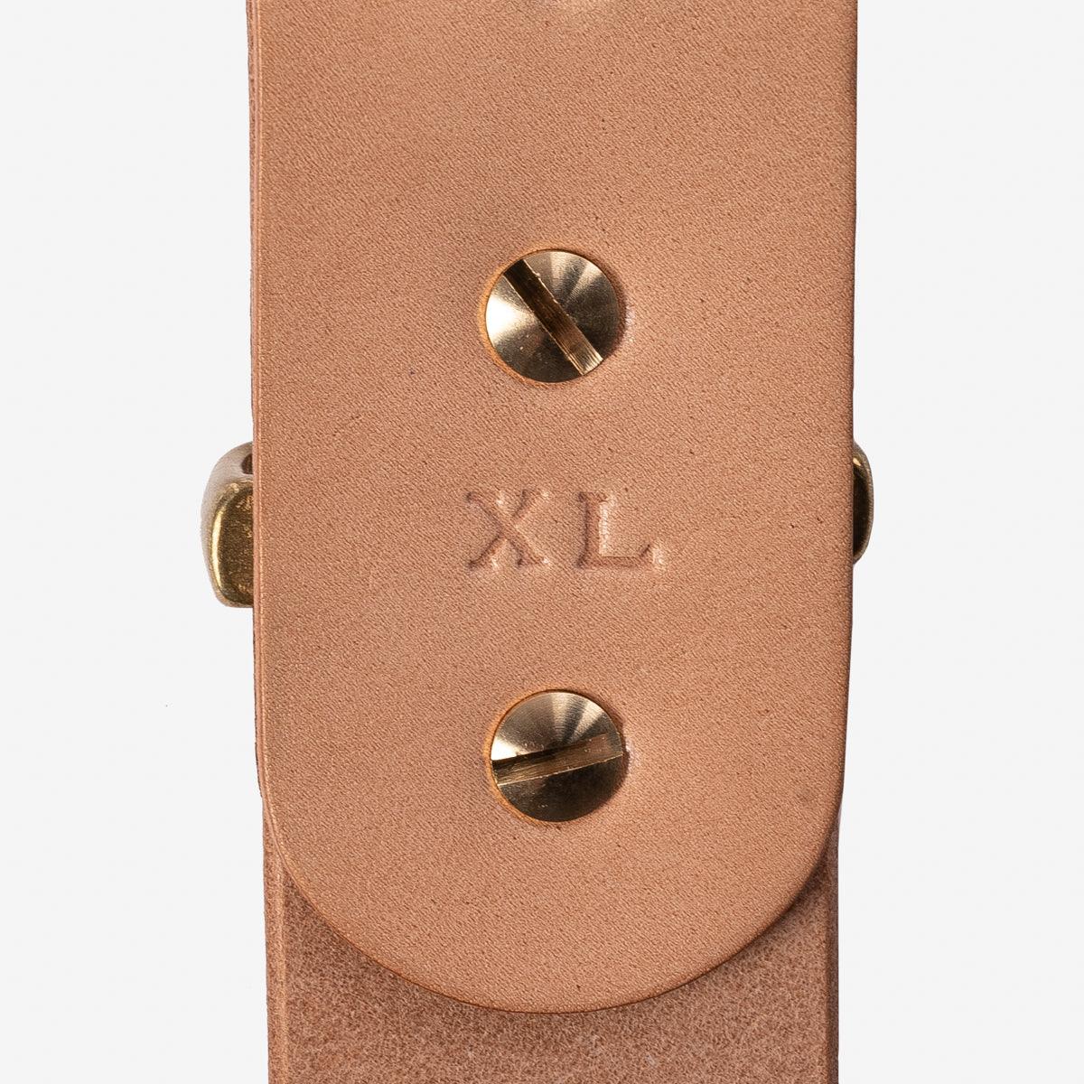 IHB-10-NAT - Heavy Duty "Tochigi" Leather Belt Natural - Image 6