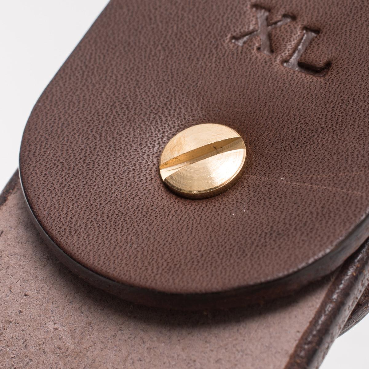 IHB-11-BRN - Heavy Duty "Tochigi" Leather Belt - Brown - Image 6
