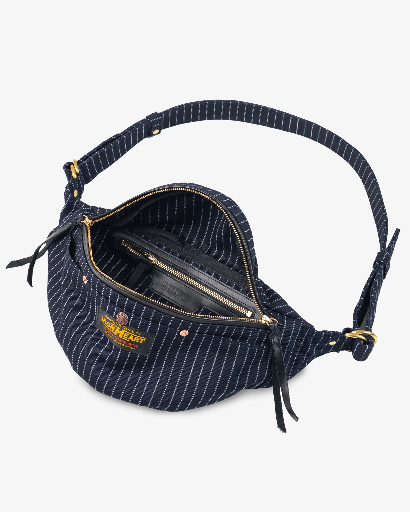 IHE-37-INDW - 12oz Wabash Waist Bag - Indigo - Image 4
