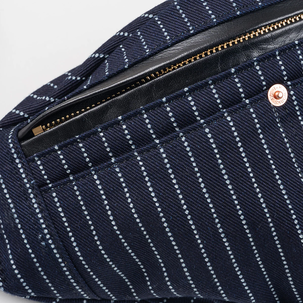 IHE-37-INDW - 12oz Wabash Waist Bag - Indigo - Image 7