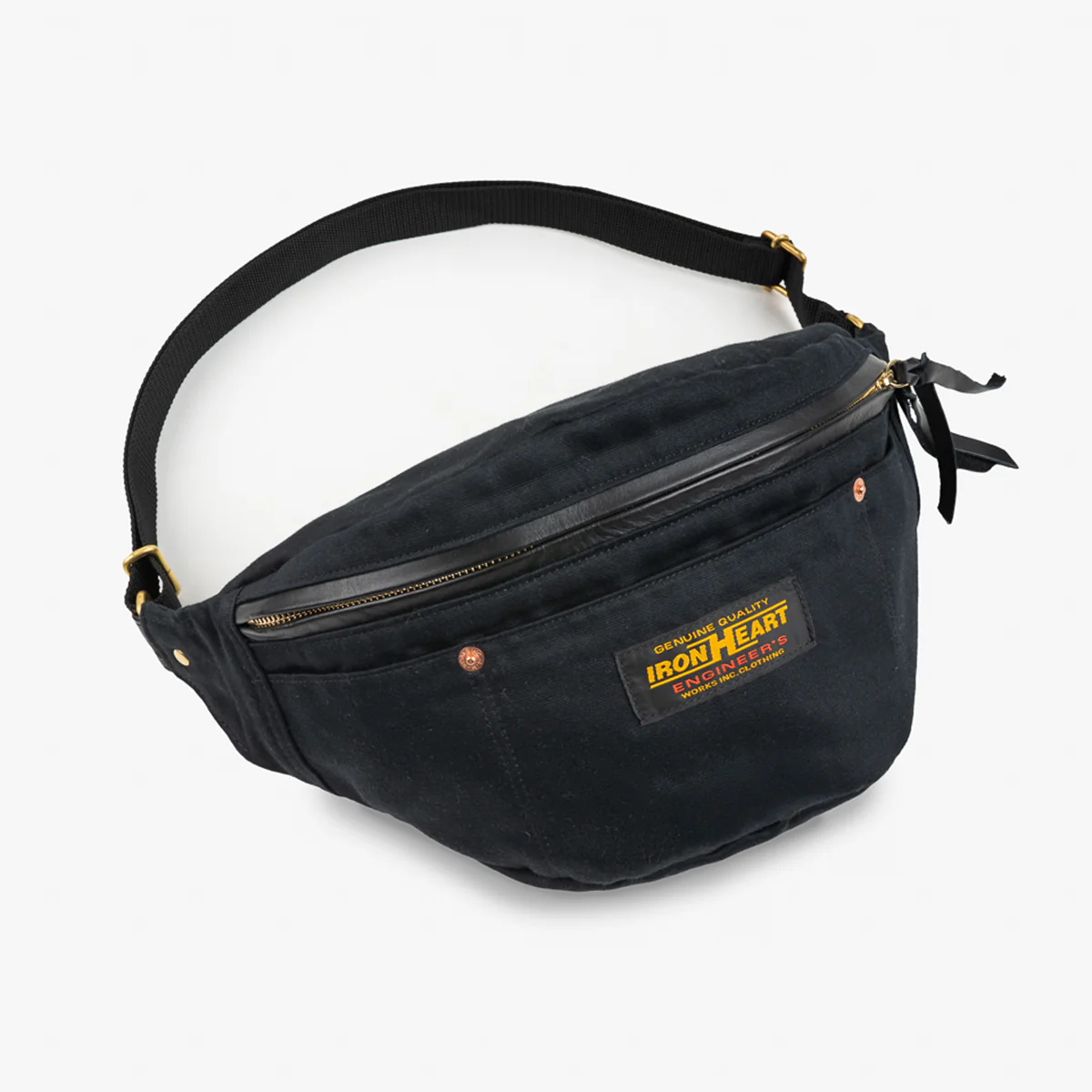 IHE-53-BLK - Whipcord Waist Bag - Black
