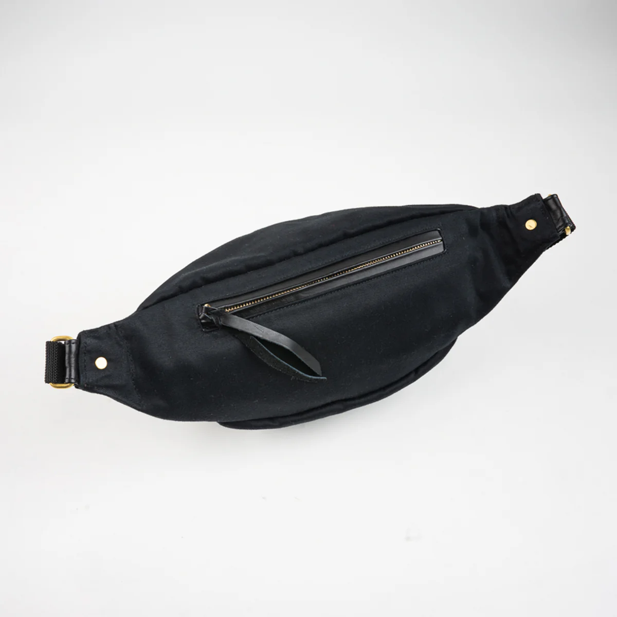IHE-53-BLK - Whipcord Waist Bag - Black - Image 3