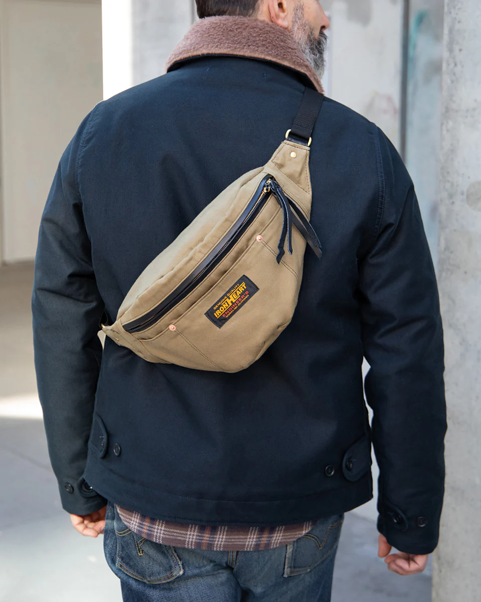 IHE-53-KHA - Whipcord Waist Bag - Khaki - Image 2