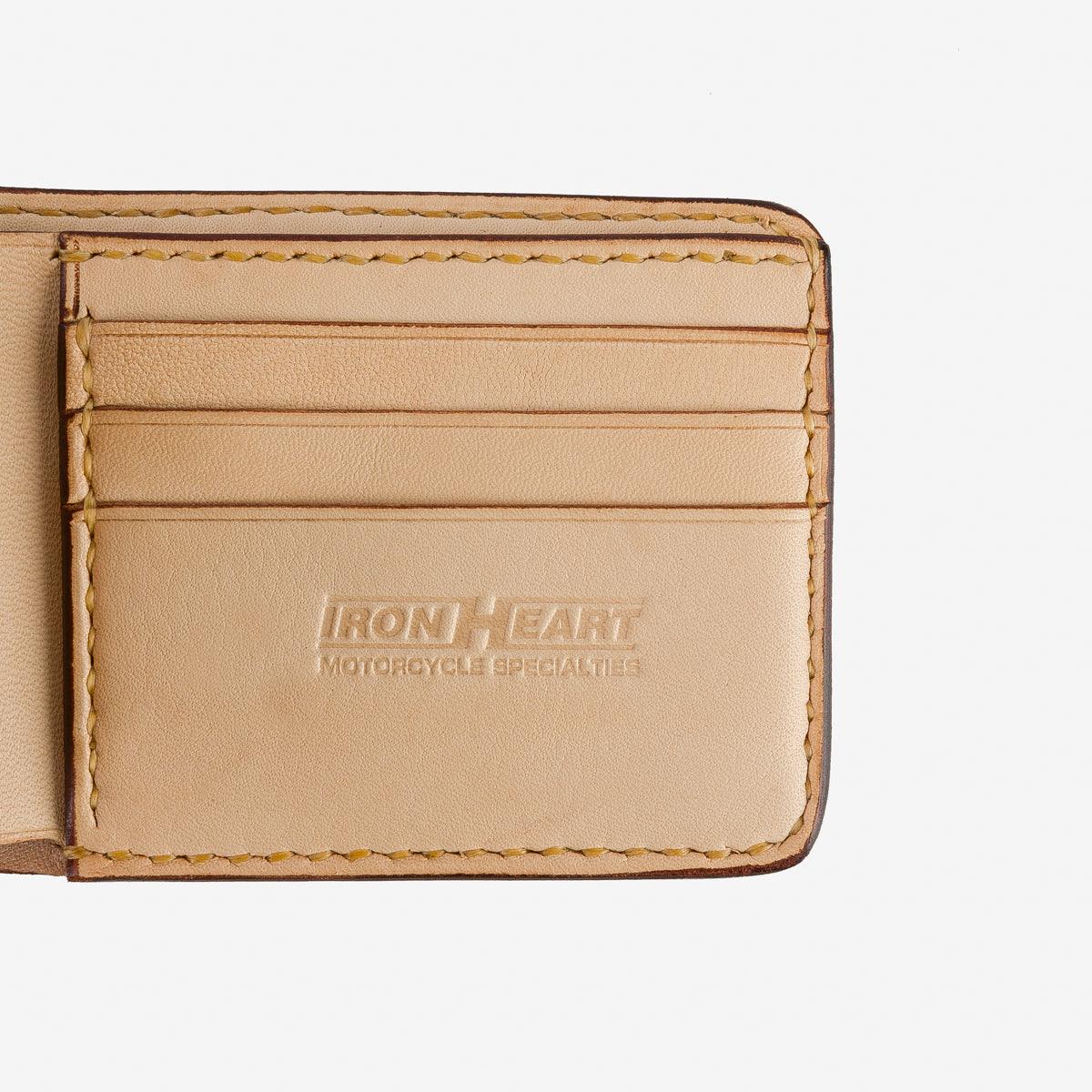 IHG-01-NAT - Small Shell Cordovan Wallet - Natural - Image 5