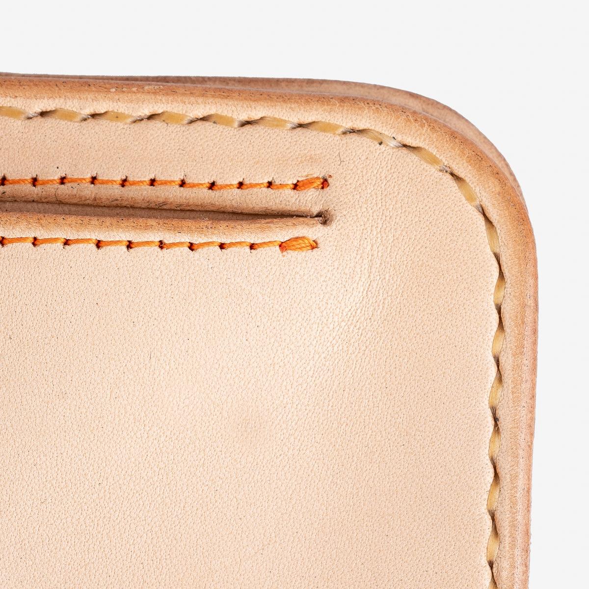 IHG-02-NAT - Medium Shell Cordovan Wallet - Natural - Image 8