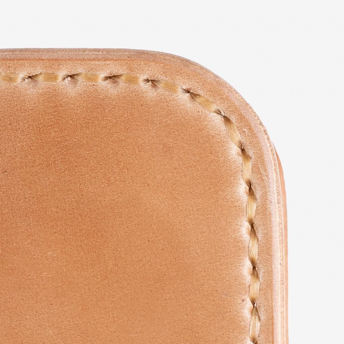 IHG-02-NAT - Medium Shell Cordovan Wallet - Natural - Image 9