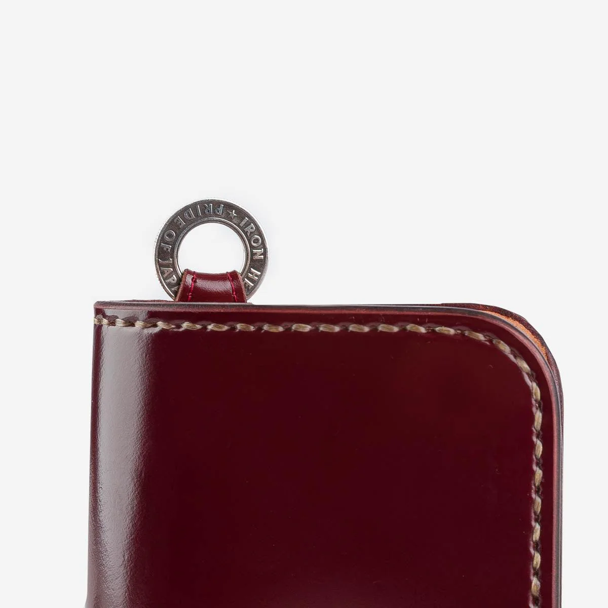 IHG-02-OXB - Medium Shell Cordovan Wallet - Oxblood - Image 5