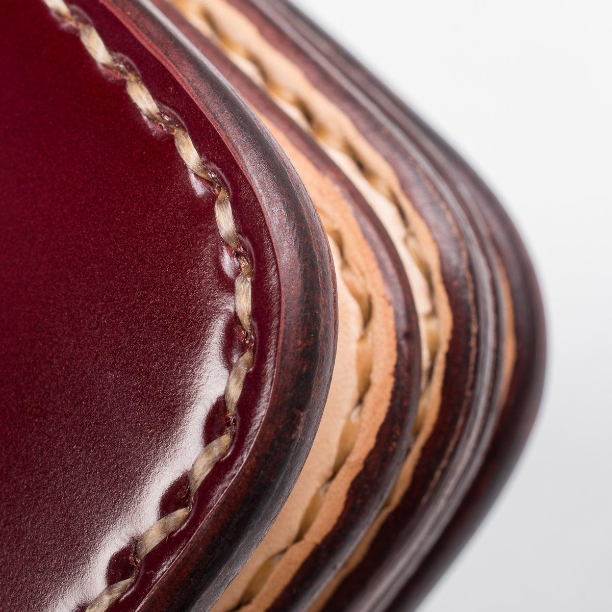 IHG-02-OXB - Medium Shell Cordovan Wallet - Oxblood - Image 7