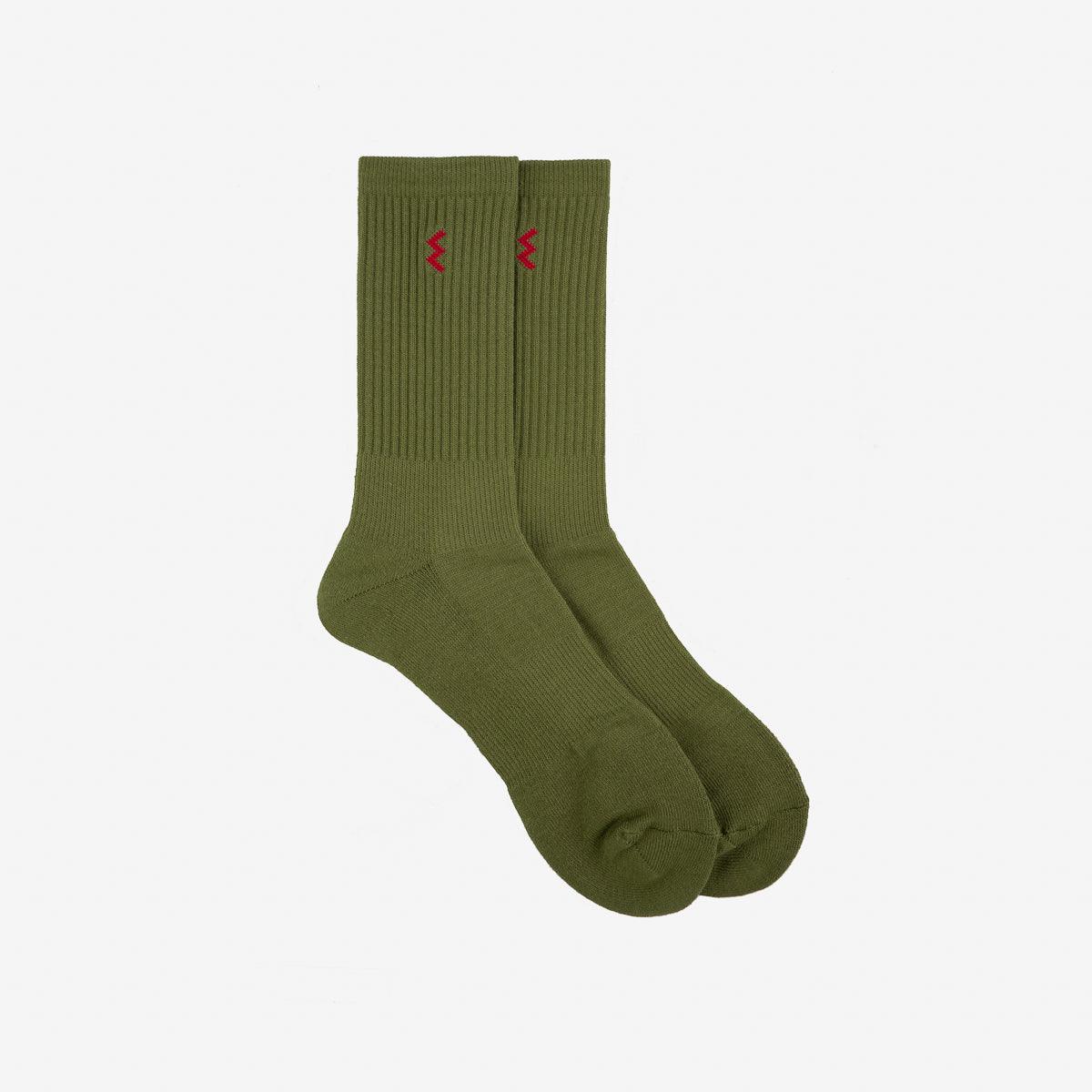 IHG-030-3-OLV - 3-Pack Iron Heart Boot Socks - Olive - Image 2