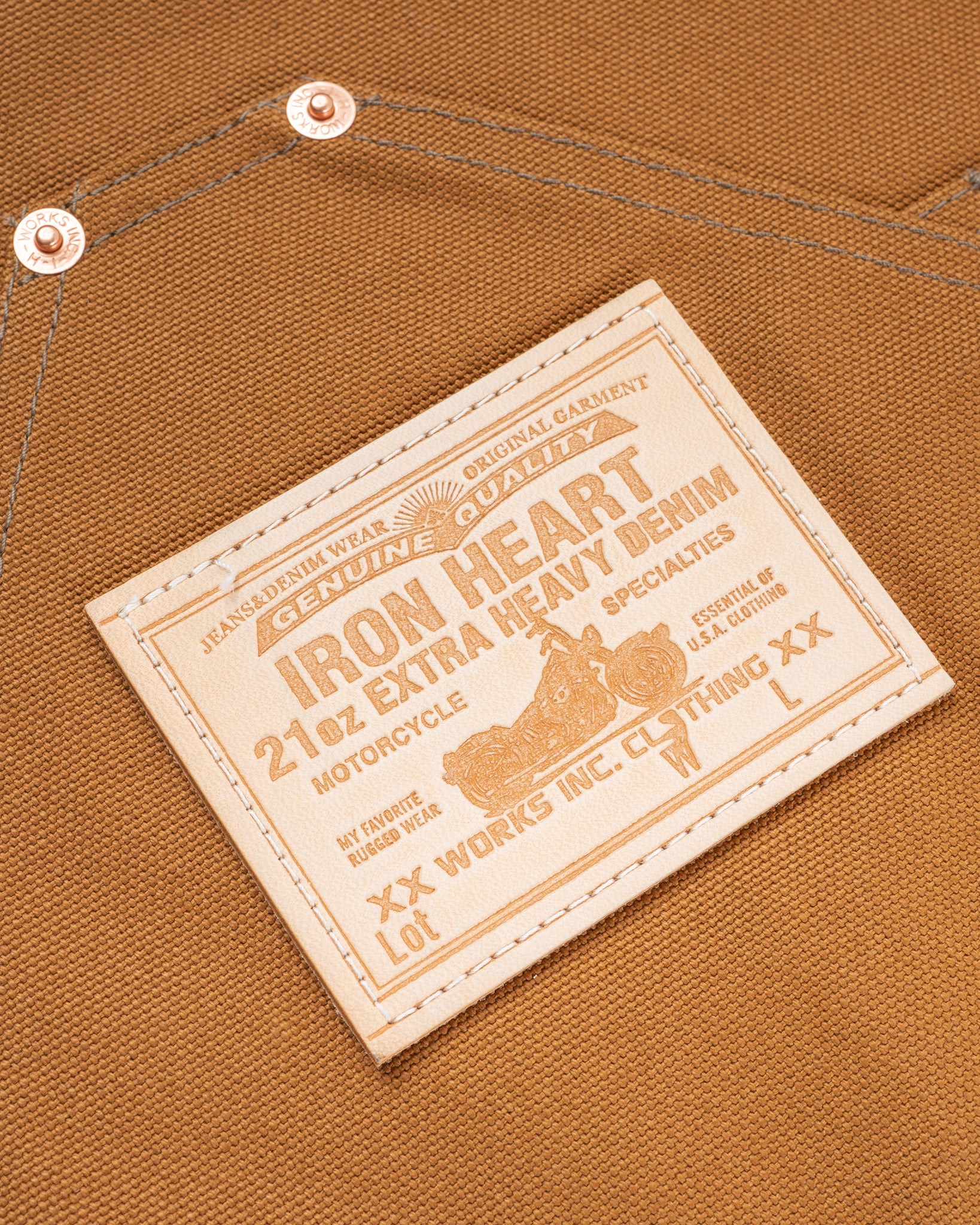 IHG-057-BRN - 17oz Cotton Duck Apron - Brown - Image 8