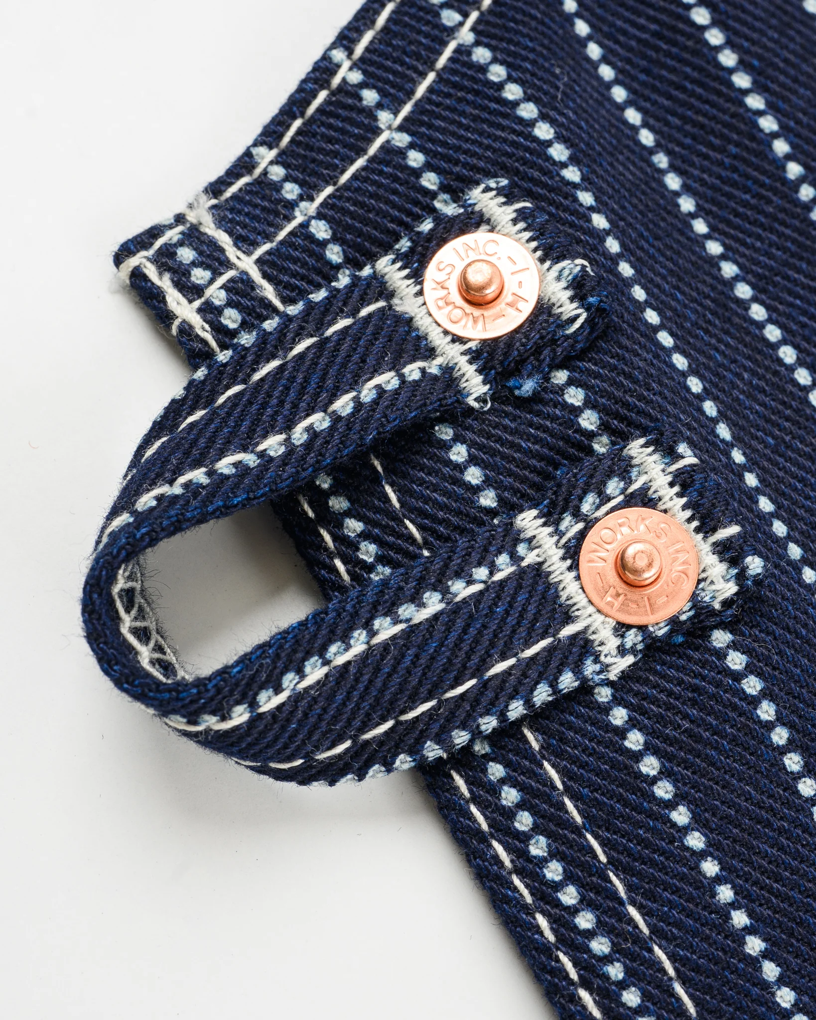 IHG-058-IND - 12oz Wabash Apron - Indigo - Image 11