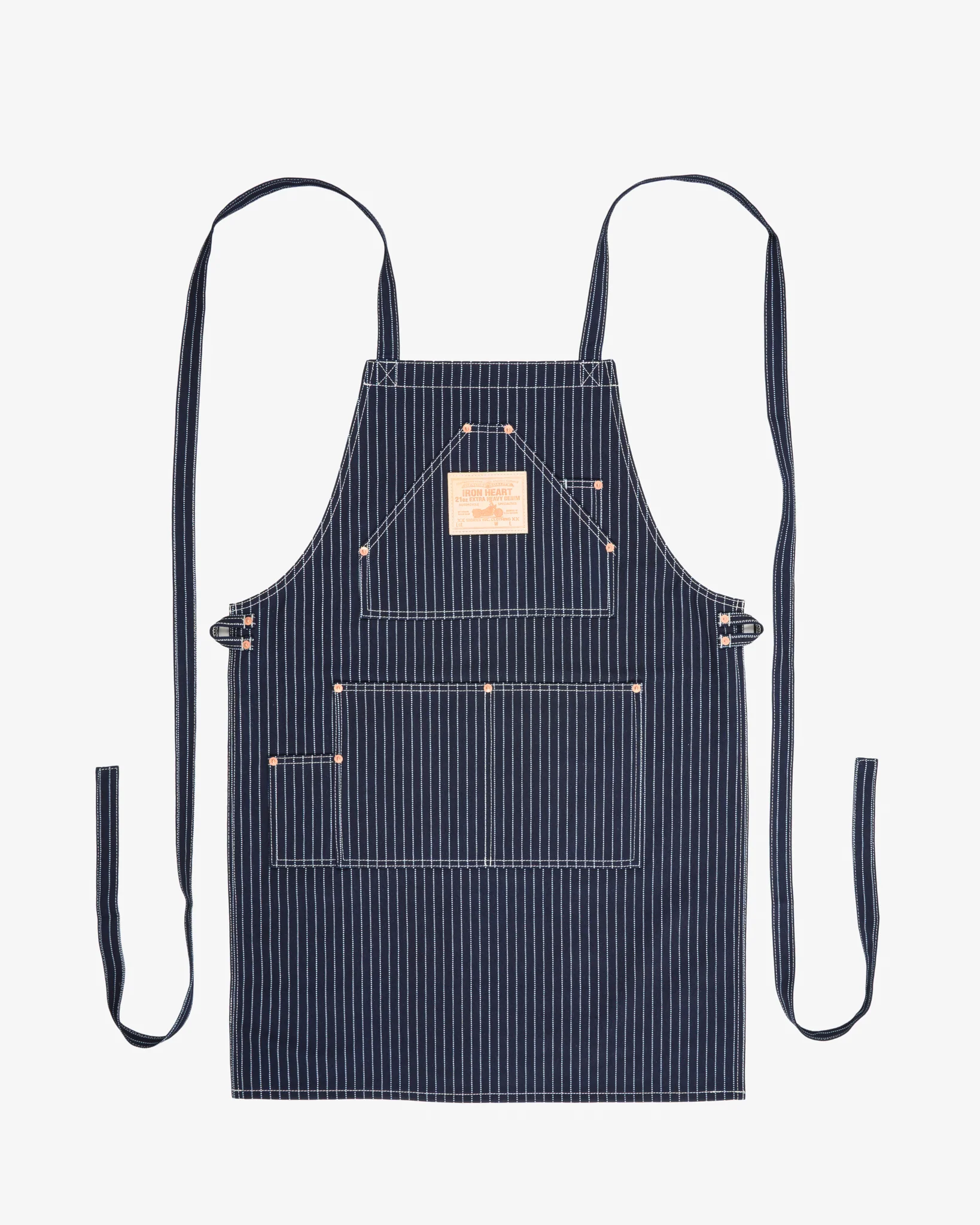 IHG-058-IND - 12oz Wabash Apron - Indigo - Image 3