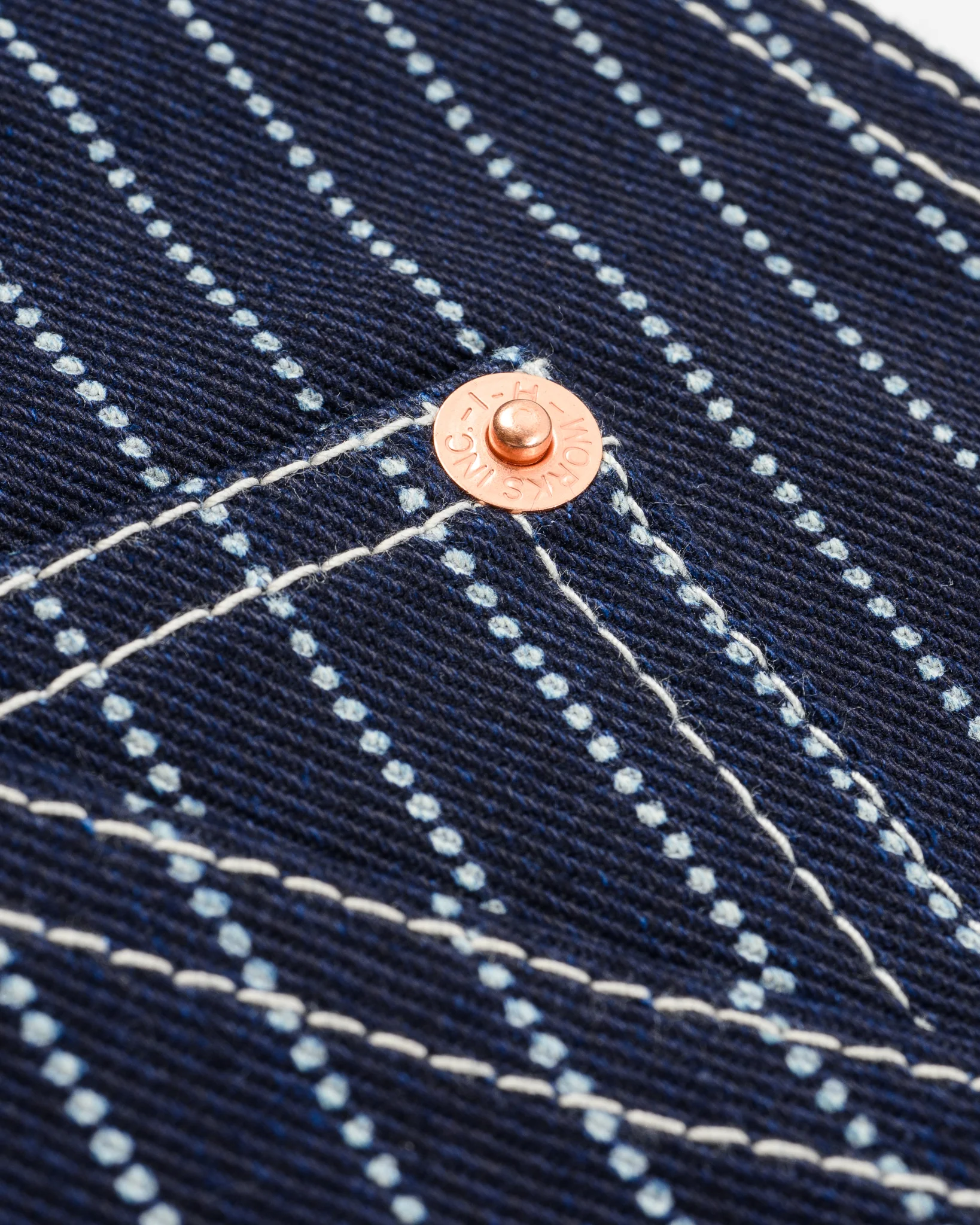 IHG-058-IND - 12oz Wabash Apron - Indigo - Image 9