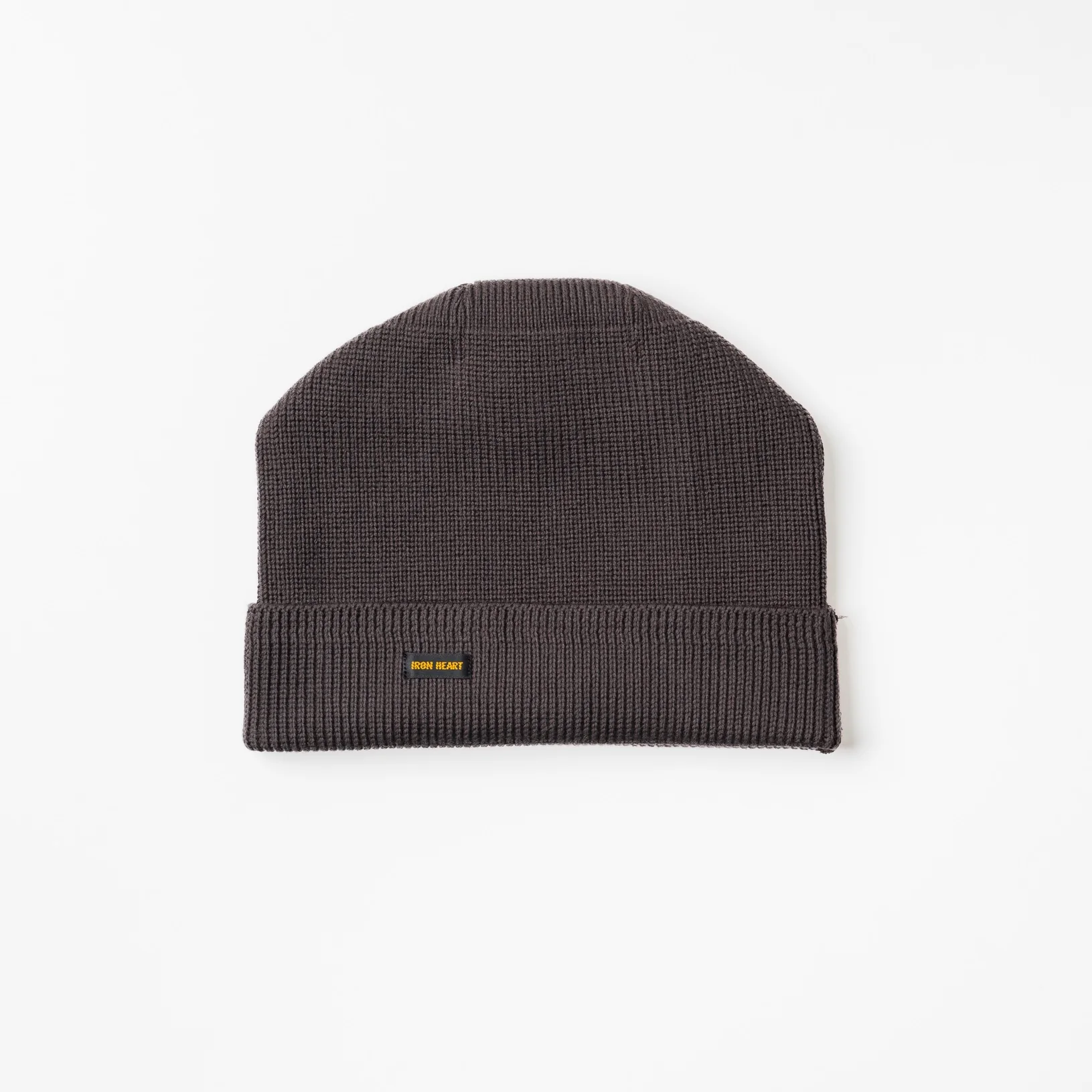 IHG-081-GRY - Cotton Ribbed Beanie - Grey