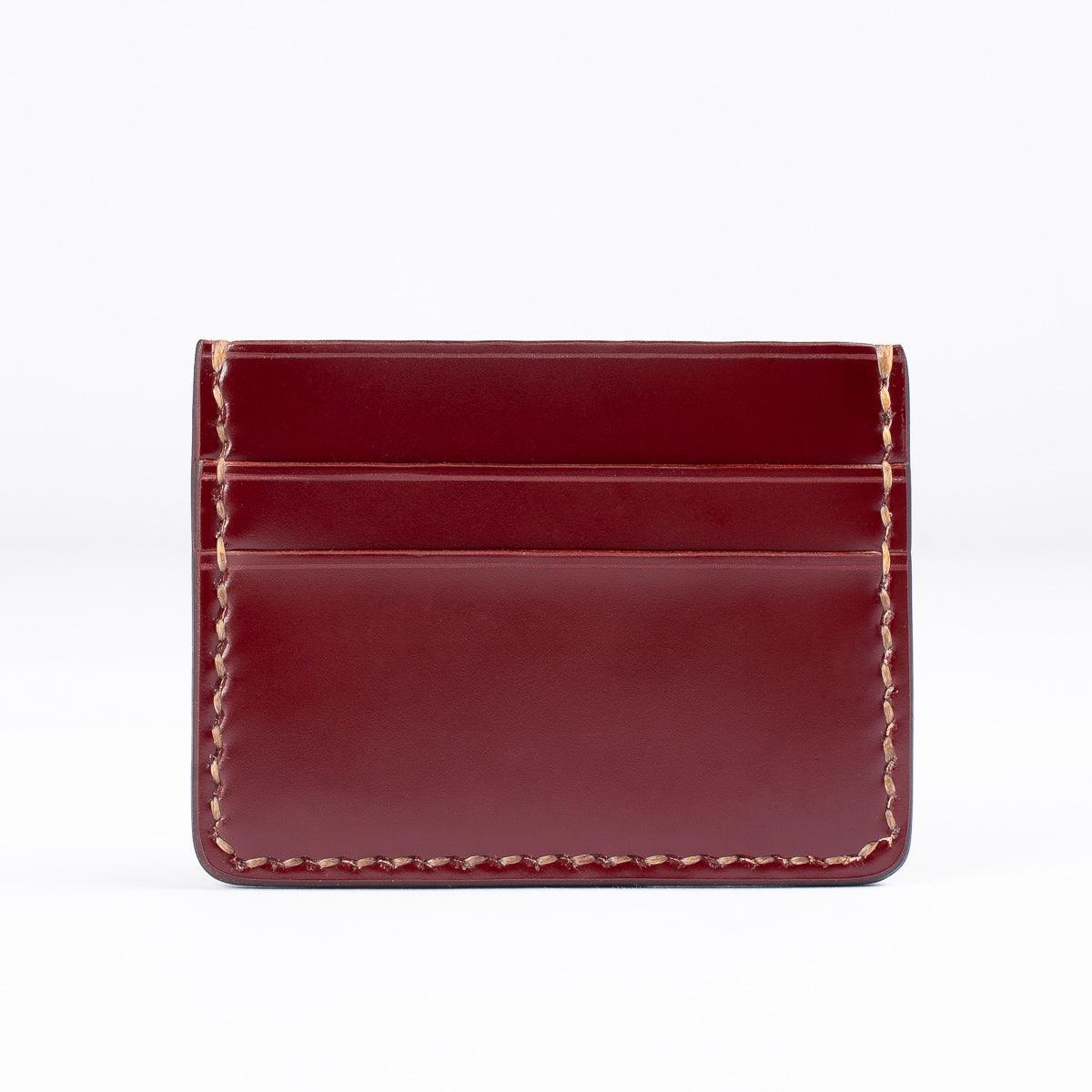 IHG-089-OXB - Shell Cordovan Card Holder - Oxblood - Image 3