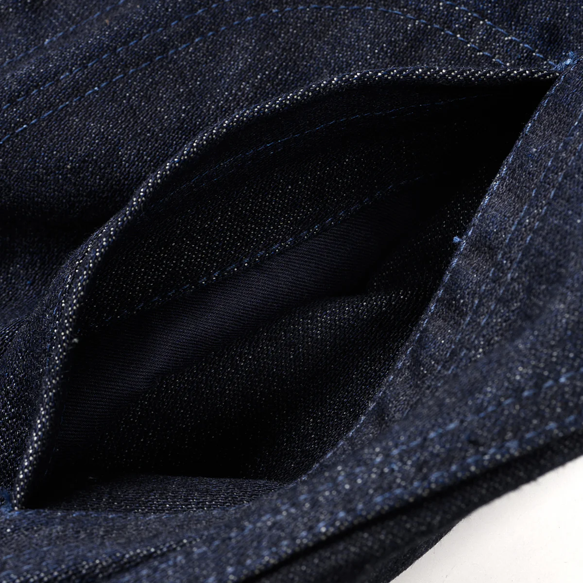 IHJ-122-IND - 14oz Broken Twill Selvedge Denim Work Jacket - Indigo - Image 11