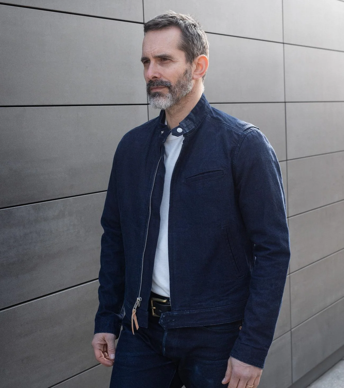 IHJ-135-IND - 13oz Ox Riders Jacket - Indigo - Image 2