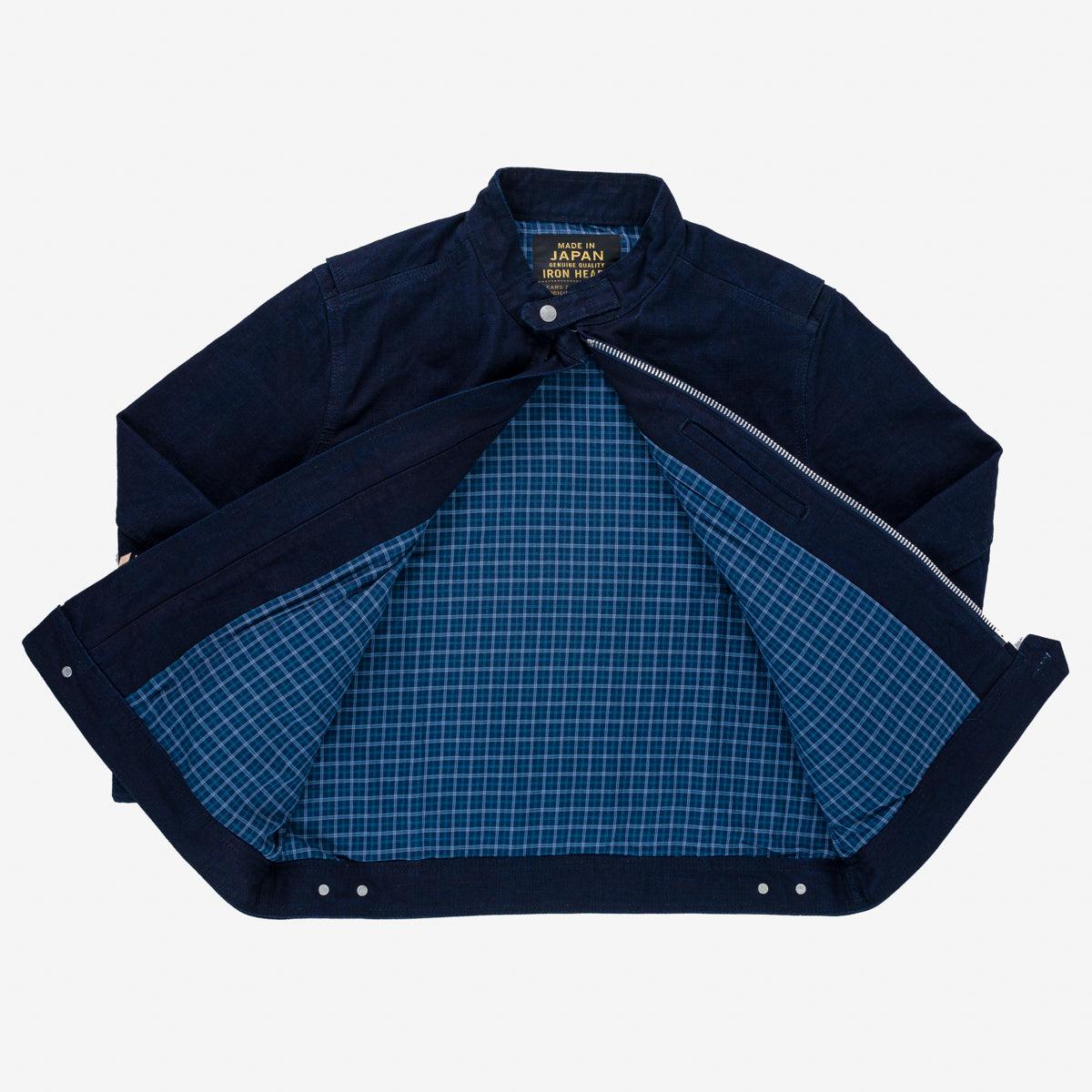 IHJ-135-IND - 13oz Ox Riders Jacket - Indigo - Image 5
