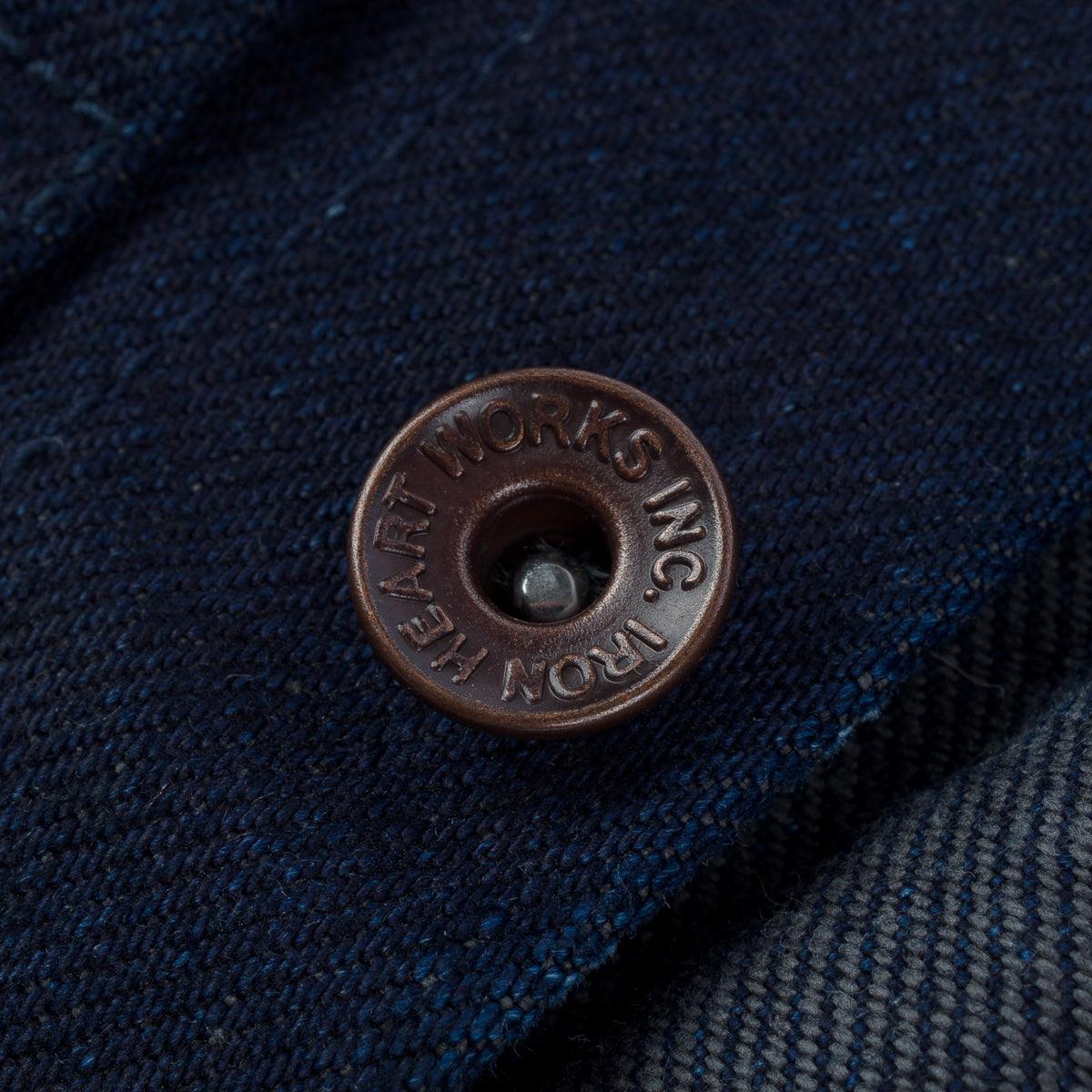 IHJ-140-IG - 19oz Selvedge Denim Type I Jacket - Indigo/Grey - Image 11