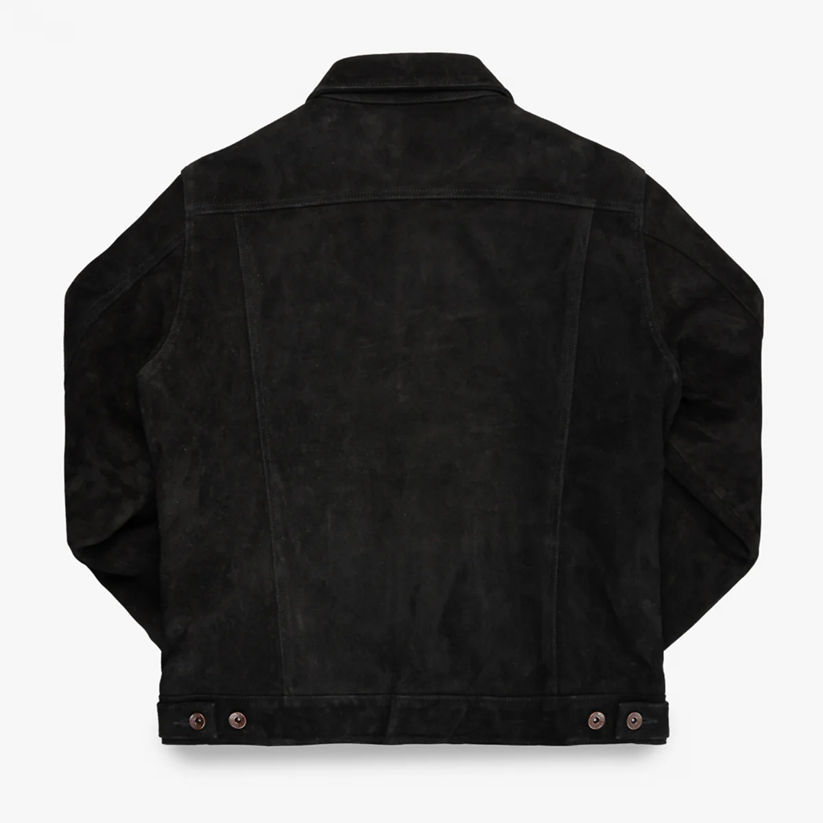 IHJ-155-BLK - Horsehide Suede Modified Type III Jacket - Black - Image 3