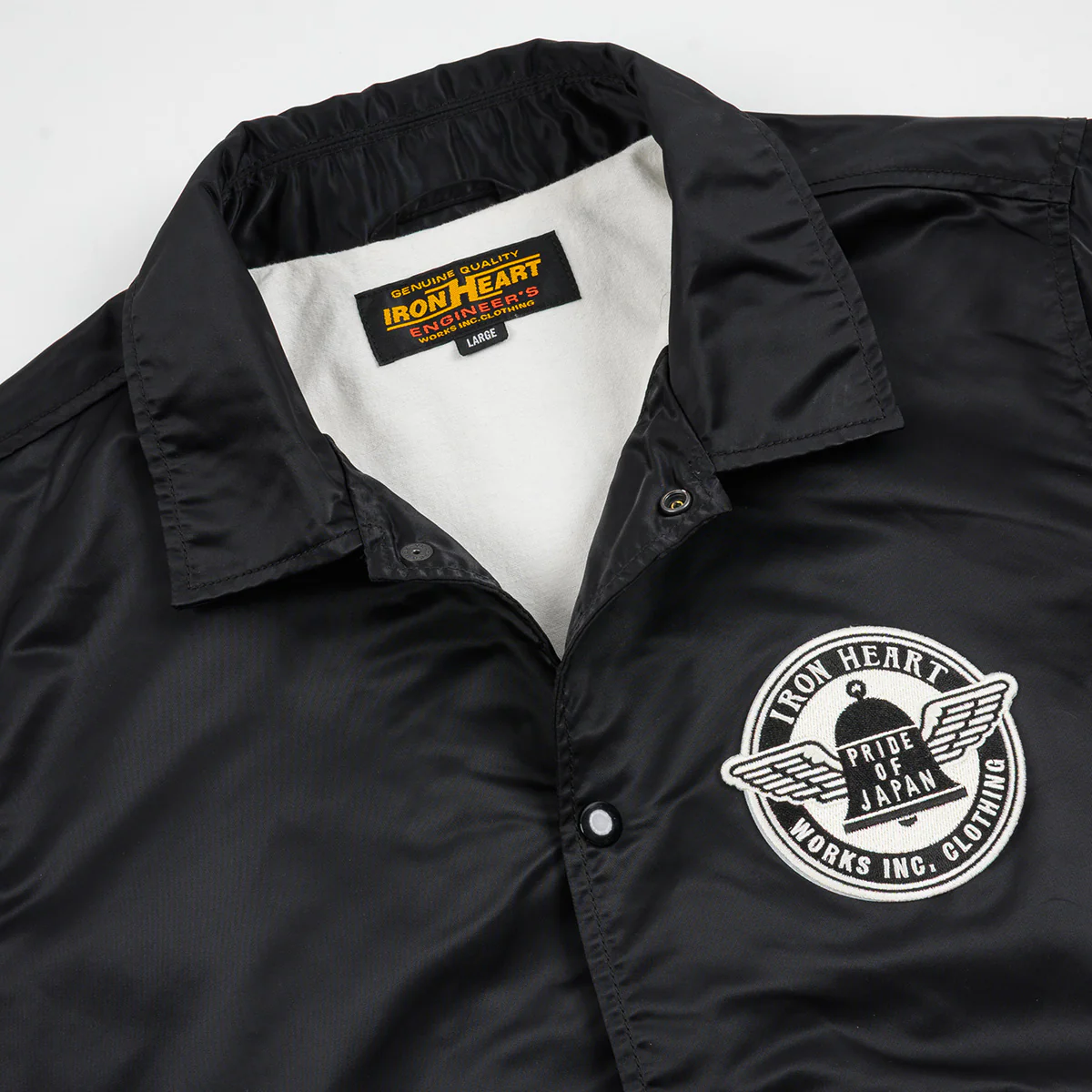 IHJ-160-BLK - 4.8oz Nylon Coach Jacket - Black - Image 6