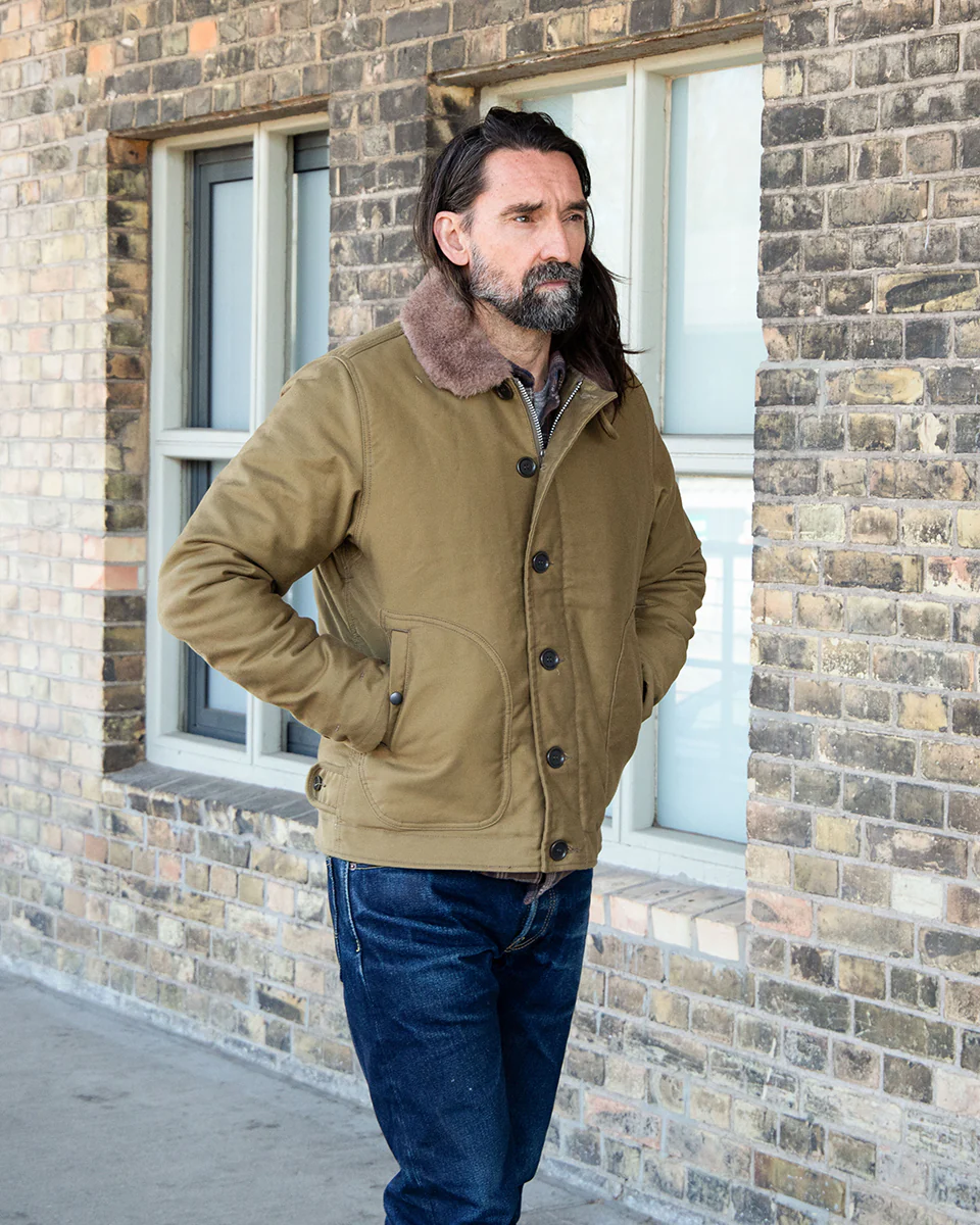 IHM-35-KHA - Whipcord N1 Deck Jacket - Khaki - Image 2