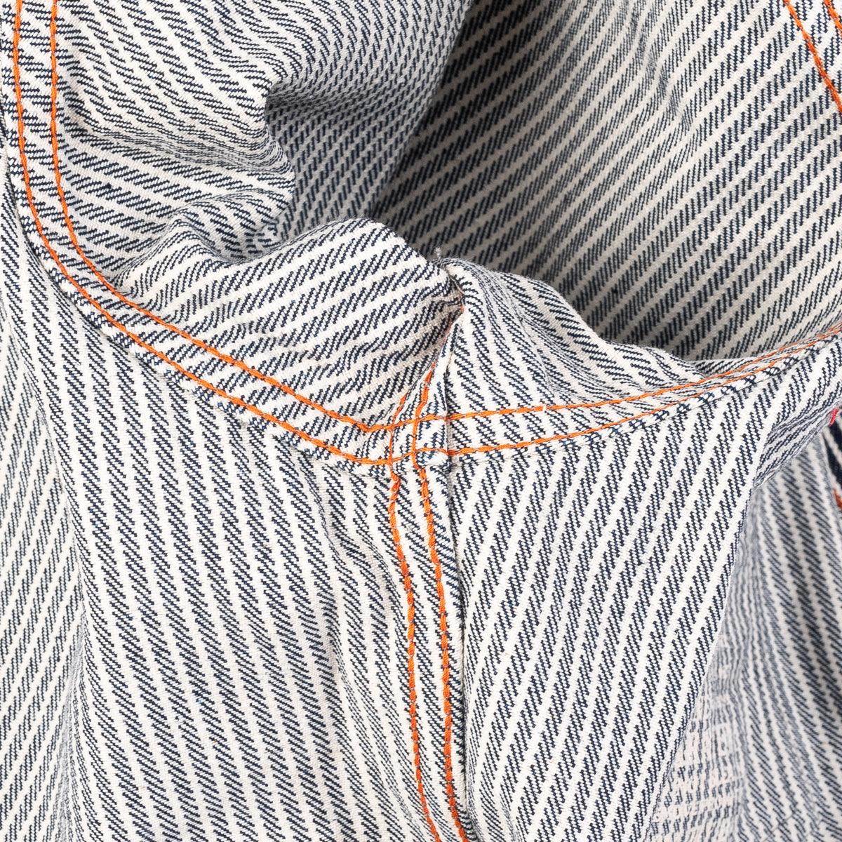 IHSH-07-IND - 12oz Hickory Stripe Western Shirt - Indigo - Image 10