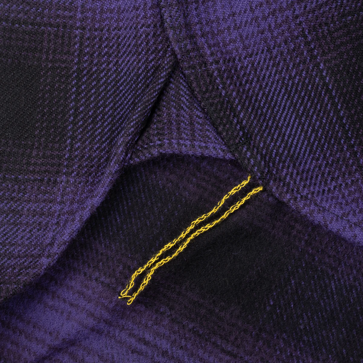 IHSH-265-PUR - Ultra Heavy Flannel Ombré Check Work Shirt - Purple/Black - Image 10